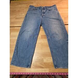 Madewell The Darted Barrel leg Jean size 30 light wash